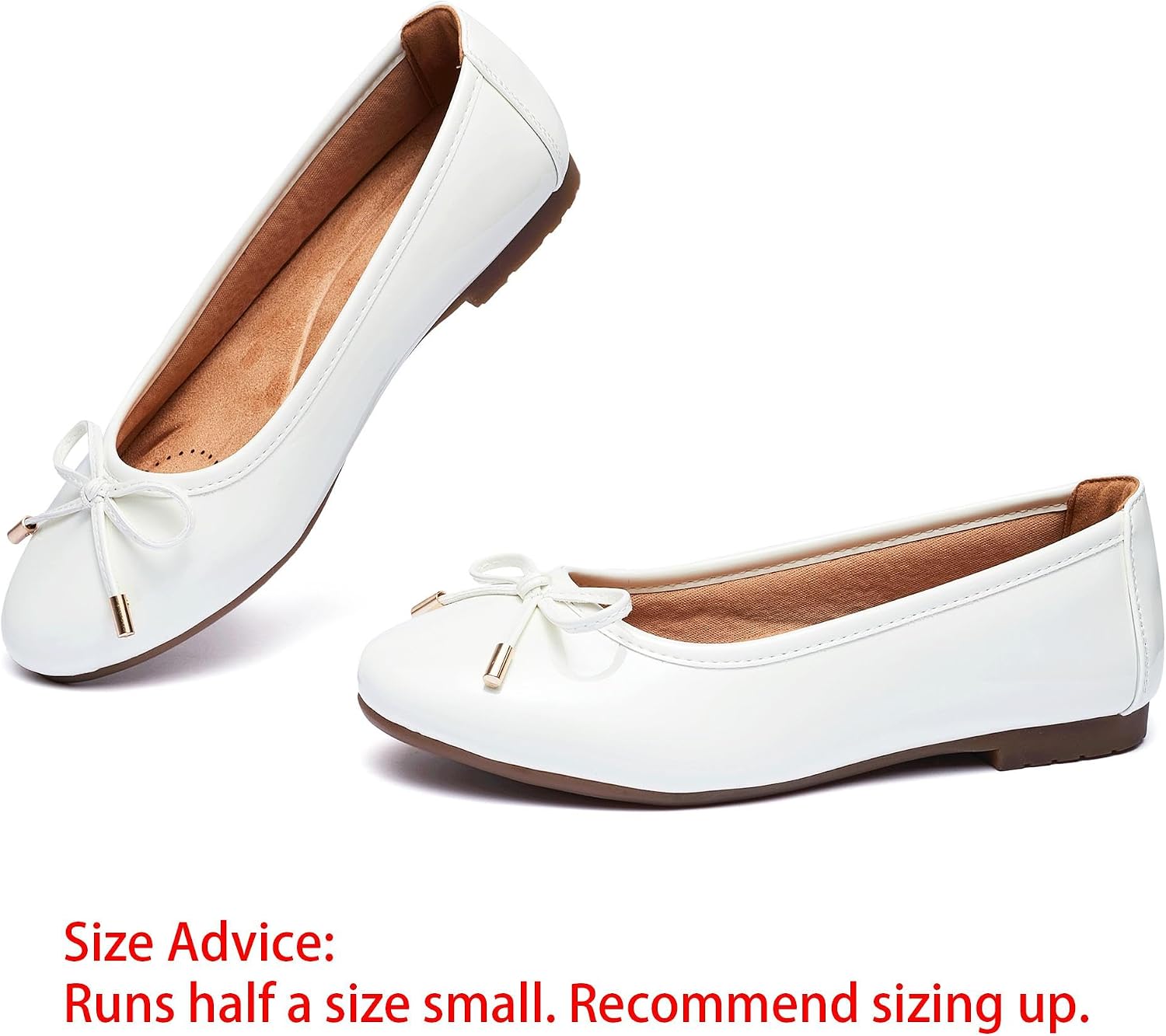 Women's Shine Ballet Bow Dressy Flats Round Toe Slip On Foldable Flats Dress Work Shoes for Business Casual Office