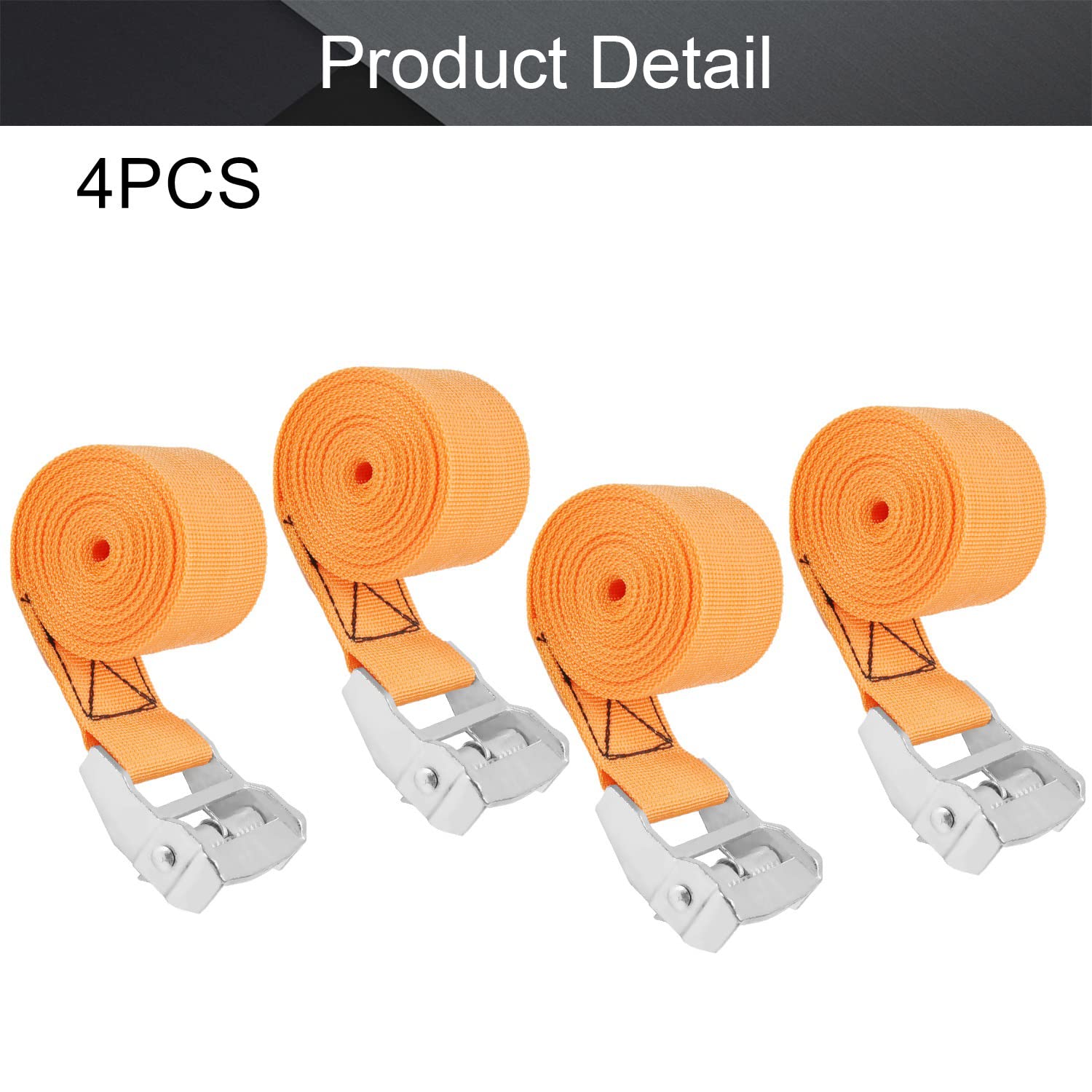 Valicaer Lot De 4 Sangles D'arrimage Réglables Et Très Résistantes De