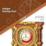 Ensemble de blocs de construction d'horloge à balai – 751 PCS Horloge mécanique de travail réel avec alarme, Pendule mobile & Cadeau rotatif, cadeau rétro Steampunk Decor pour adultes & Adolescents, Compatible avec les ensembles Lego
