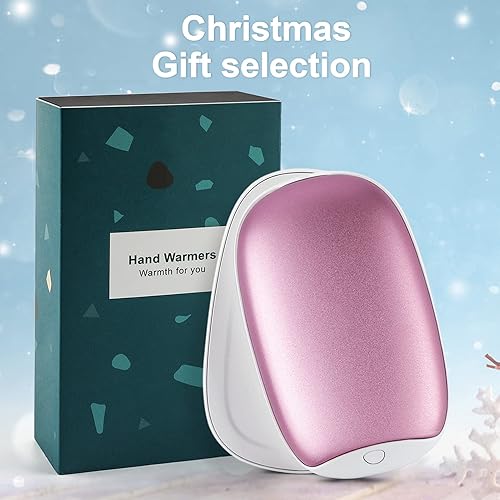 Miniatura 7 de 2 Pack Hand Warmers Rechargeable, 8000mAh Electric Portable Pocket Hand WarmerPower Bank, Great for Outdoor Sports, Hunting, Golf, Camping, Warm