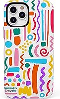 Vista 136 de Casely Funda para iPhone 12/12 Pro Compatible con MagSafe Doodle Bug Funda Crayola Crayon