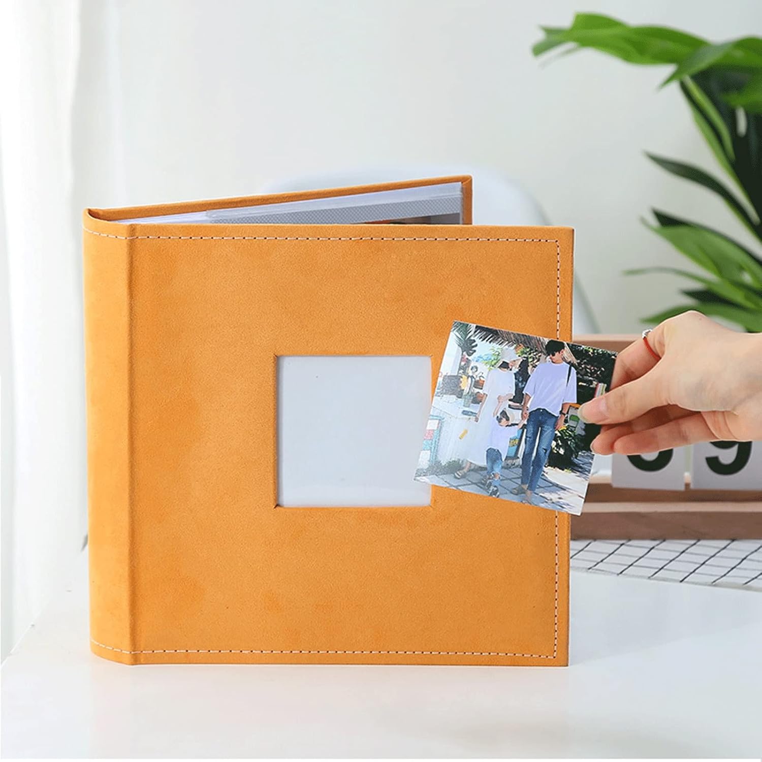 Album Album Album This Interstitial Large-Capacity Leather Velvet 200 Albums Memorial Album Home Edition Album Large Capacity Cover Photo Album (Color : 05) (5)