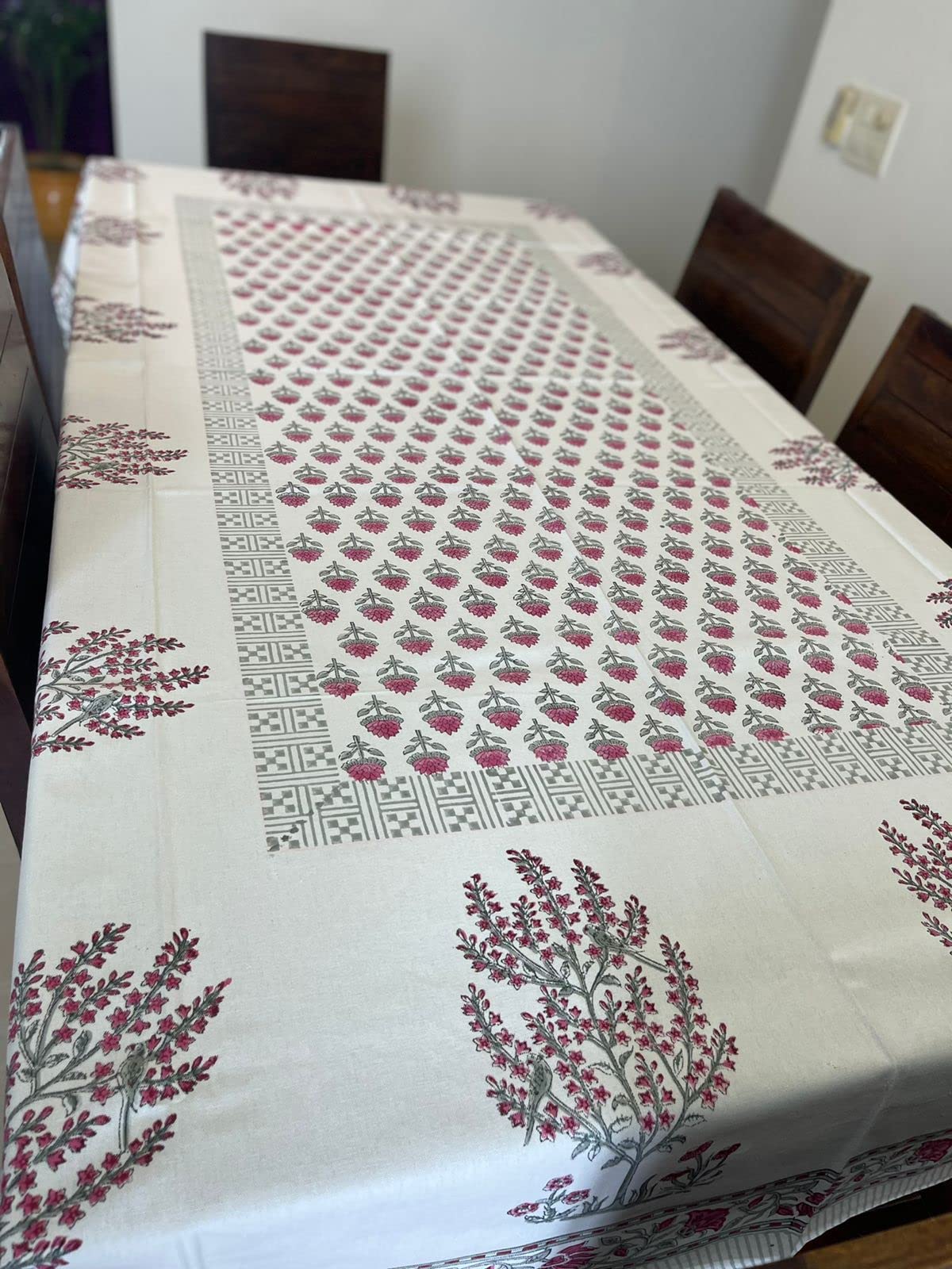 Handblock Print Handloom Table Cover