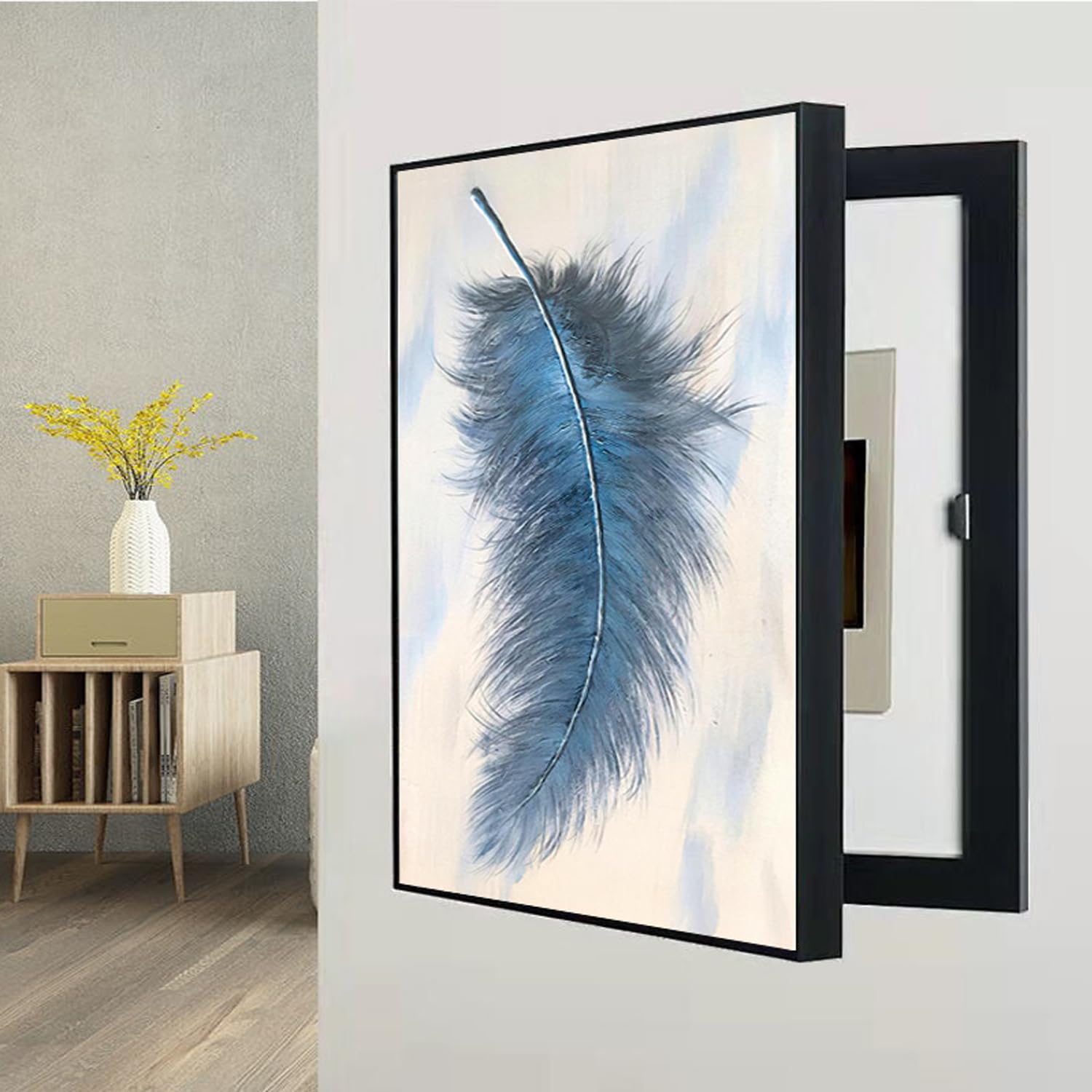 Generico Scatola del Contatore Elettrico Coperchio Decorativo, Contatore della Quadro Copri Quadro Elettrico Decorativo Appeso, Nascondi Contatore