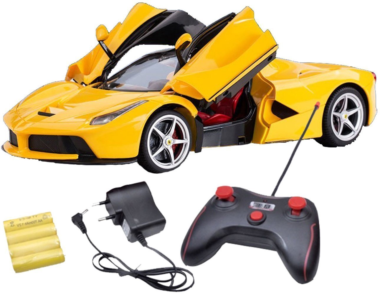 Magicwand 1:16 Scale R/C Super Car with Opening Doors & Adjustable Front Wheel Alignment【3 Yrs & Up】【Pack of 1】【Lemon Yellow】 (B0BD74YT85) Amazon Price History, Amazon Price Tracker
