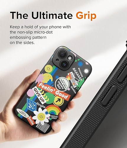 Miniatura 5 de Ringke Onyx Se siente bien en la mano Funda compatible con iPhone 15 Pro Max, tecnología antihuellas, antideslizante, agarre mejorado, a prueba de