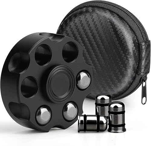 Juguete giratorio para adultos y niños, juguete giratorio de mano de aleación negra fresca, alivio del estrés, antiansiedad, cubo para ansiedad para