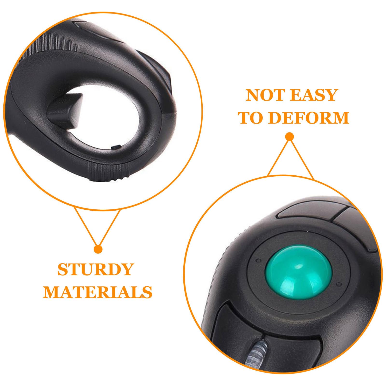Genérico Mouse Ergonómico Inalámbrico Diseño Off-Table, Plástico Negro, 1000dpi y Puerto USB para Laptop, Adecuado para Usuarios Diestros y Zurdos