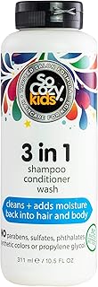 Sponsored Ad - SoCozy Kids 3-in-1 Shampoo, Conditioner & Body Wash - All in 1 Shower & Bath Shampoo, Conditioner & Soap Co...