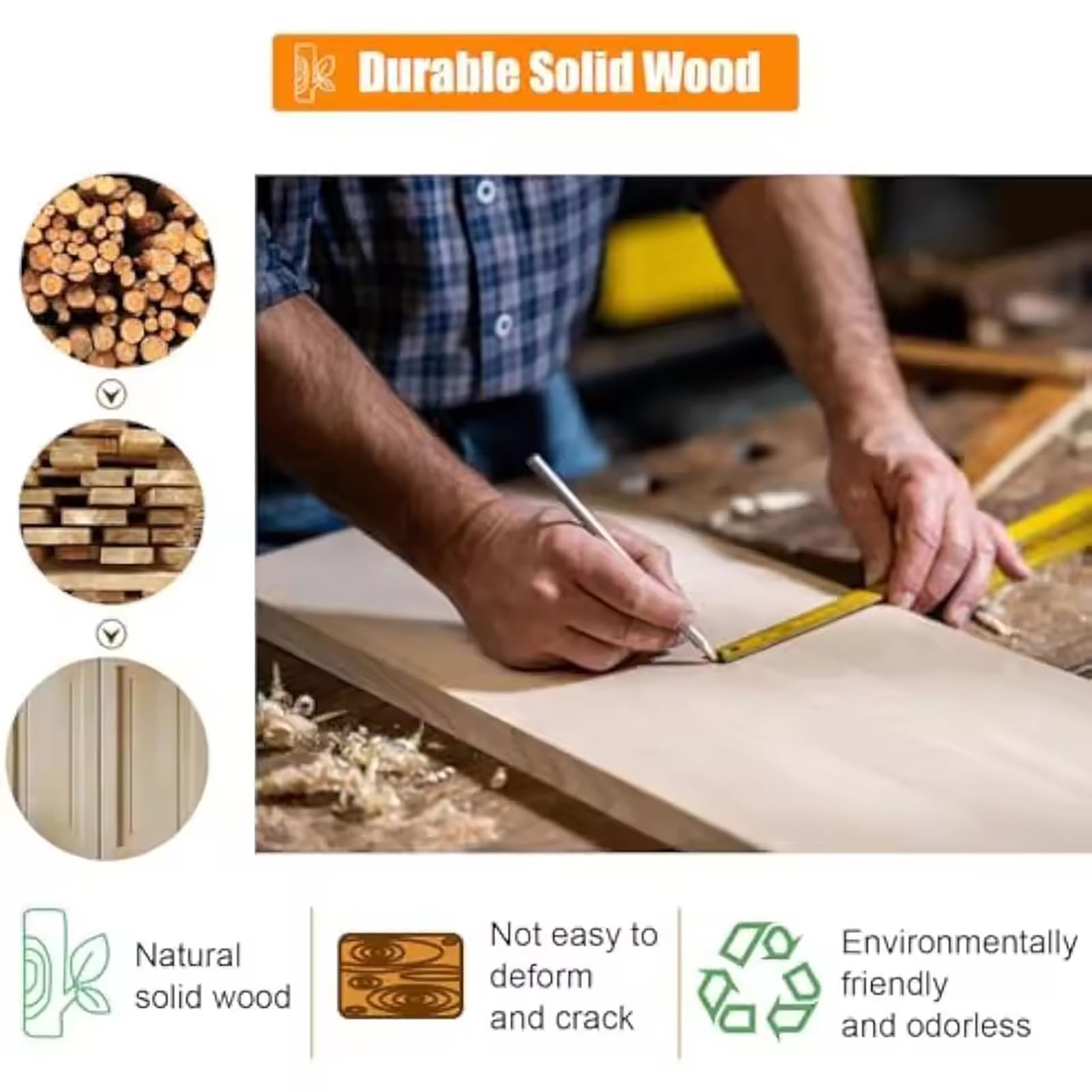 Portes battantes pour espaces intérieurs, construction robuste en bois massif pour une utilisation durable dans diverses portes