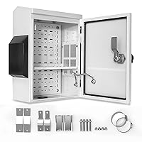 Vista 11 de Caja eléctrica al aire libre, placa de acero laminada en frío, viga trasera de aleación de aluminio, diseño de ventilación de una pieza, IP65