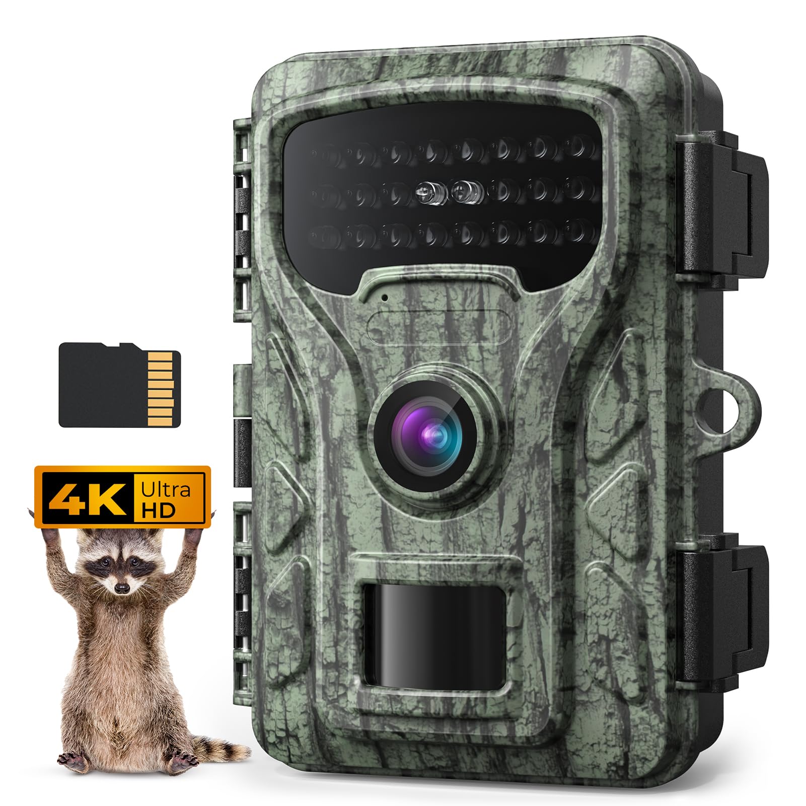Caytail RF06 Wildlife Camera capturing a deer at night with clear night vision up to 20 meters.