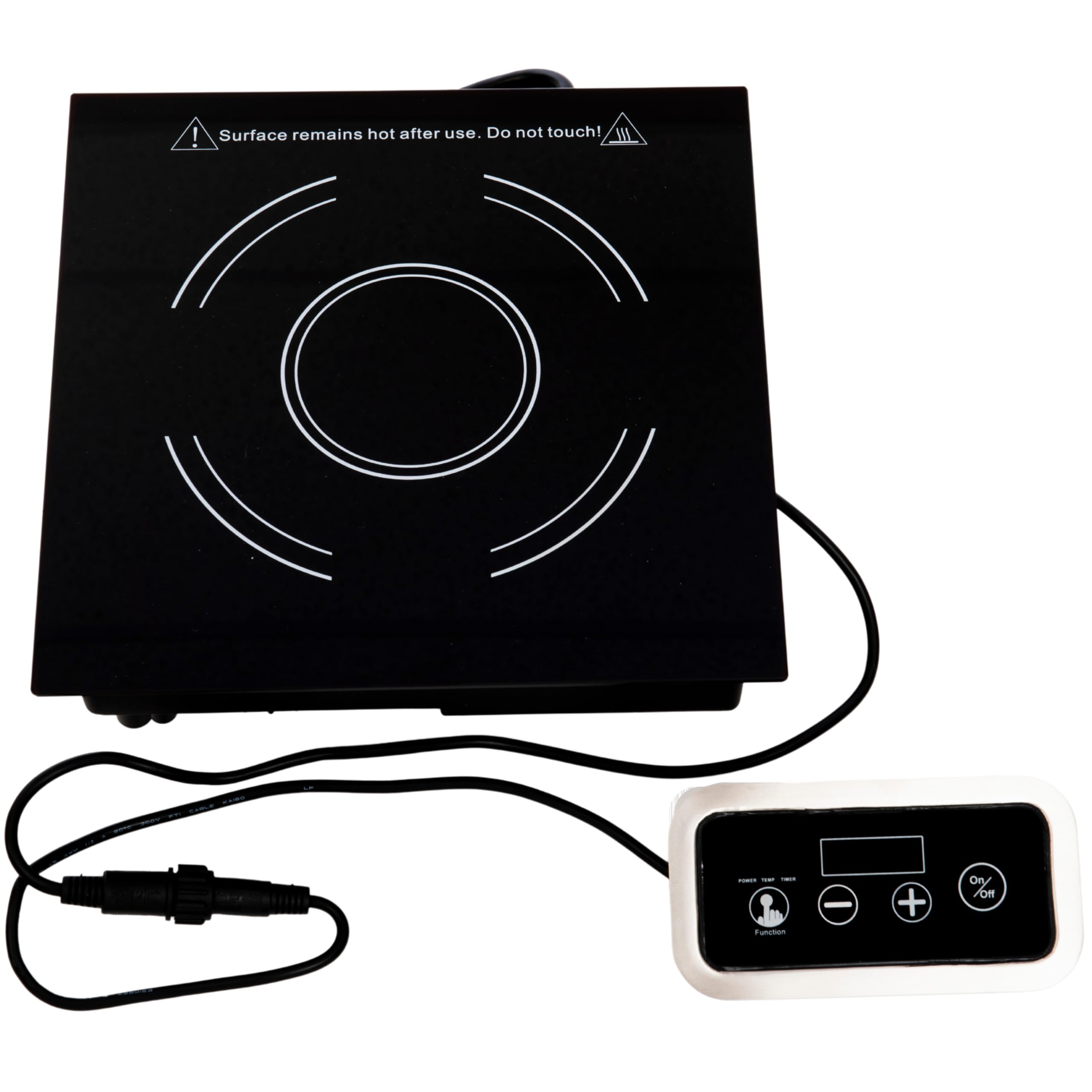 FSE IND-DR120V Single-Burner Drop-In Induction Cooker with Ceramic Glass Surface, 120v