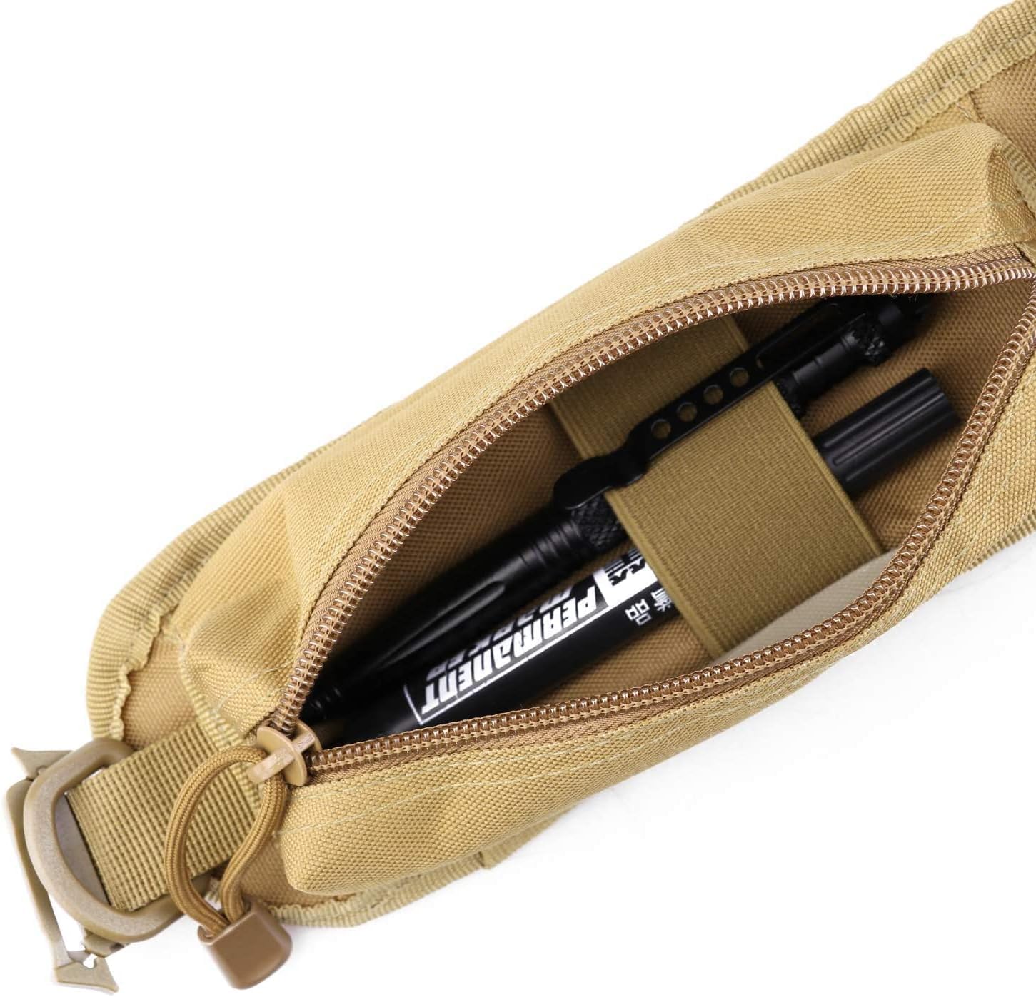 Gexgune Sac à Dos Tactique Et Pochette Molle Bandoulière – Nylon 1000D, 2 Poches Zip, Fixations Multiples, Pour Chasse, Rando Et EDC