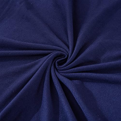 Miniatura 9 de SHILINTONG Funda para silla decorativa sin brazos, funda de alta elasticidad, tela jacquard de elastano para dormitorio, comedor, sala de estar,