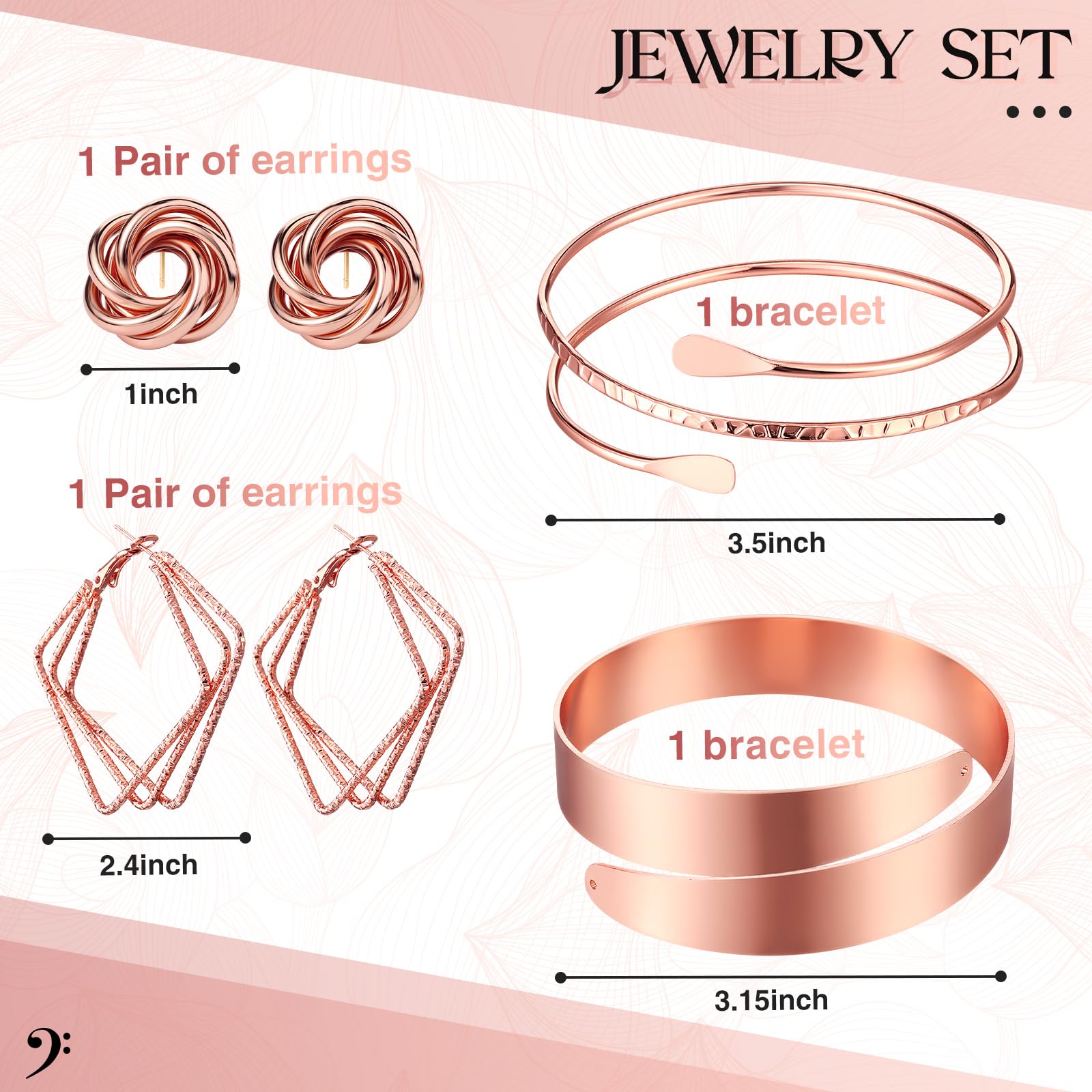 5 Pcs Clutch Purse for Women Evening Prom Purses Metallic Handbag for Valentines Wedding Banquet Retro Jewelry Set