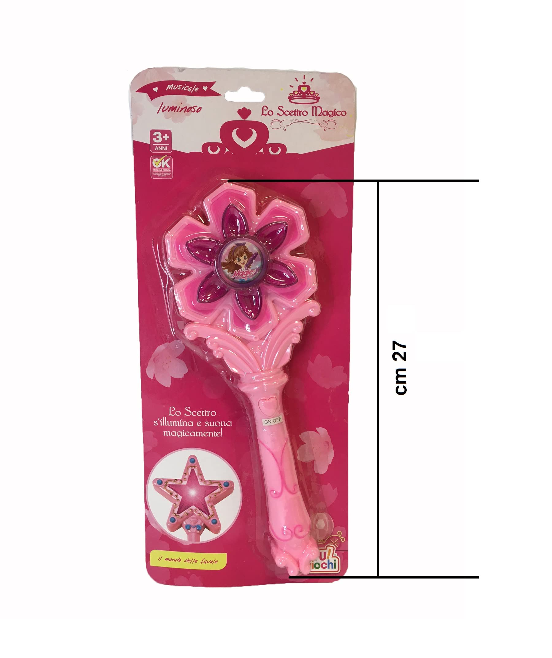 Bacchetta Magica Con Luci E Suoni - Per Bambine, Costume Fata O Principessa - Foto 11