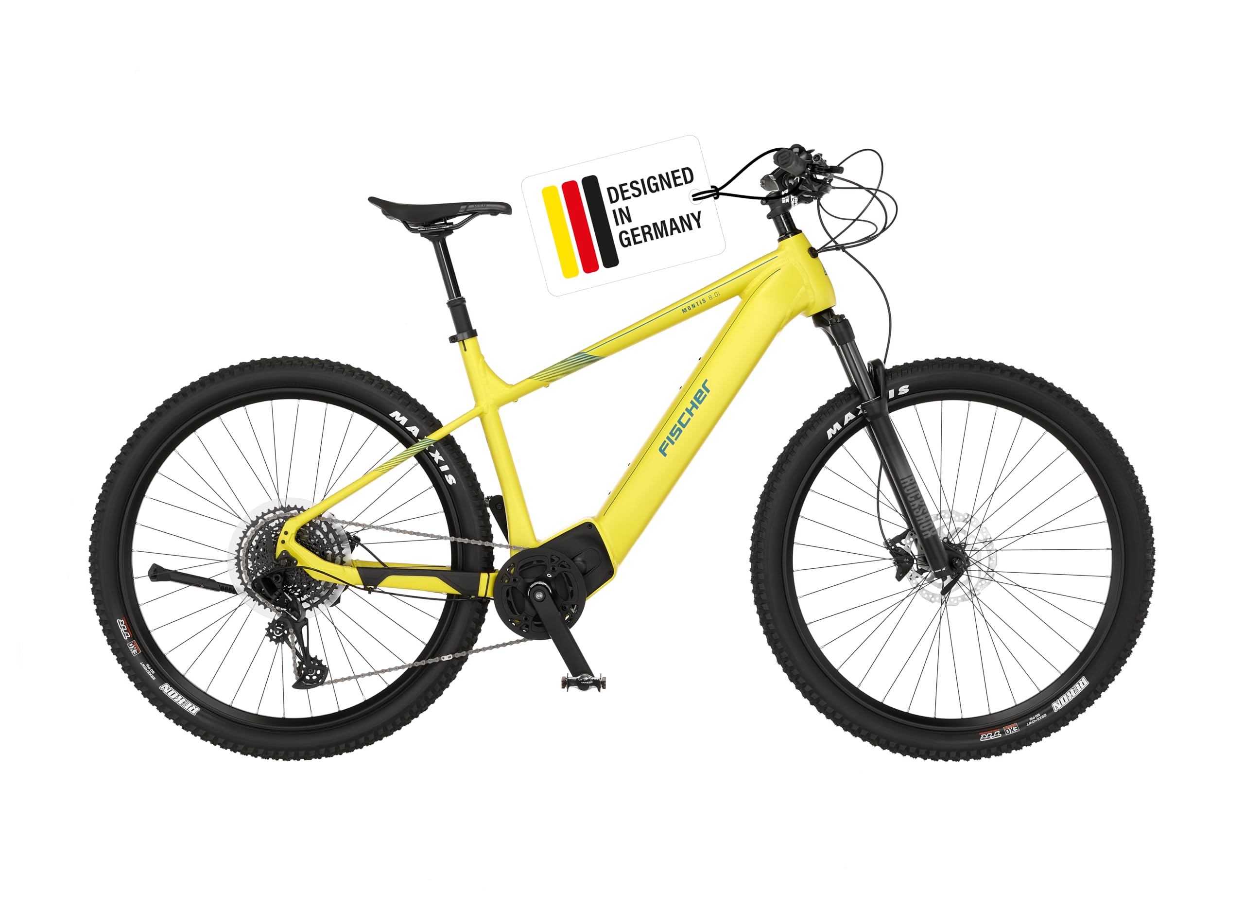 Fischer Montis 8.0i - Bicicleta eléctrica de montaña eléctrica para Hombre y Mujer, Motor Central, 90 NM, batería de 36 V