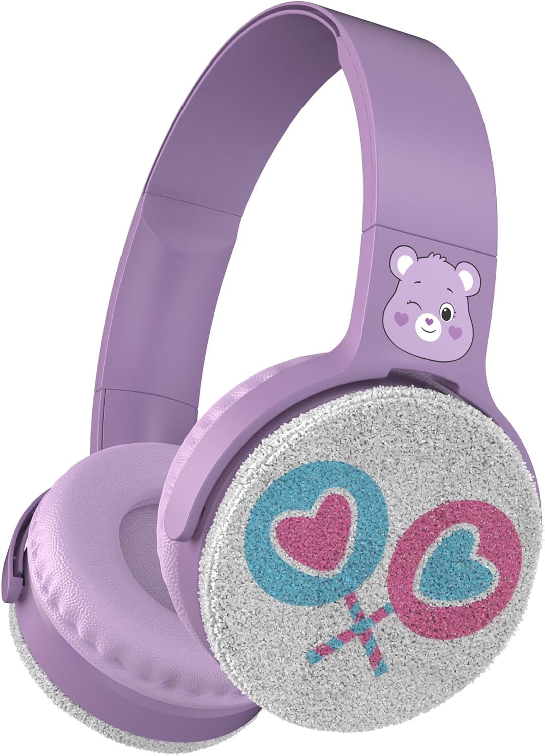 Care Bears Plush Wireless Headphones – Bluetooth, Kid-Friendly, Durable Design with Comfort Ear Cups, 8 Hours Playtime