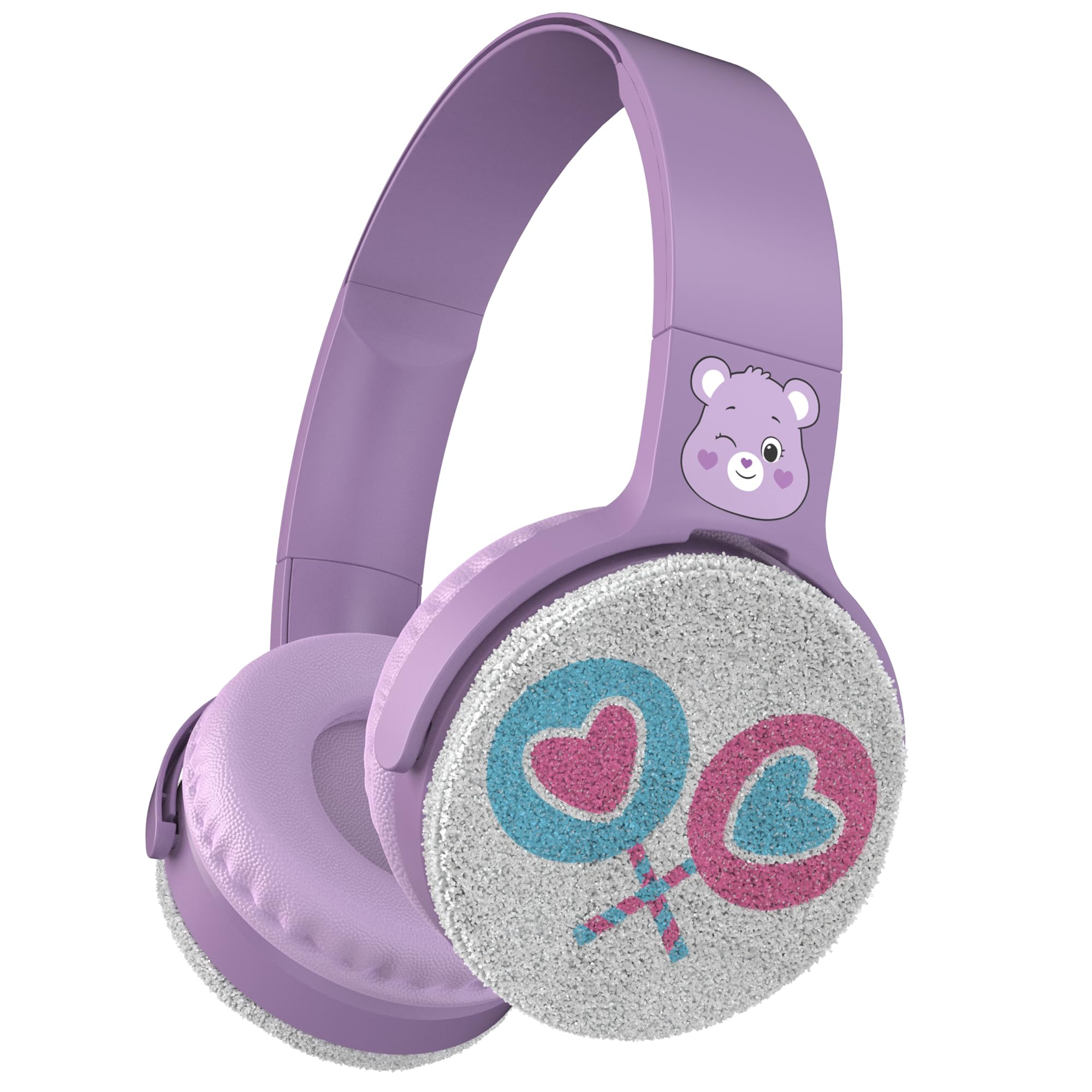 Care Bears Plush Wireless Headphones – Bluetooth, Kid-Friendly, Durable Design with Comfort Ear Cups, 8 Hours Playtime