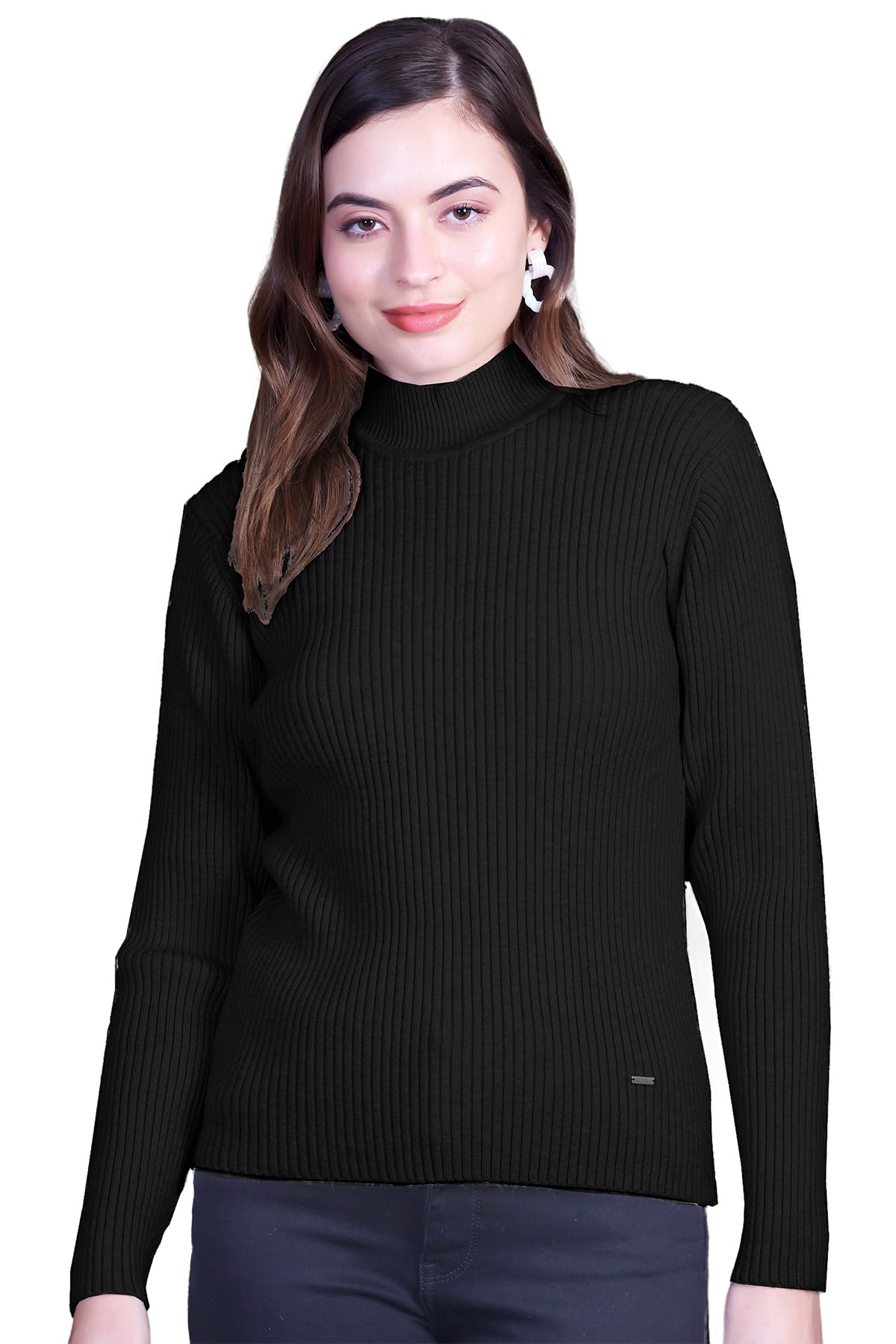 Woolen Turtle Neck Full Sleeve Sweater for Women Winter Wear