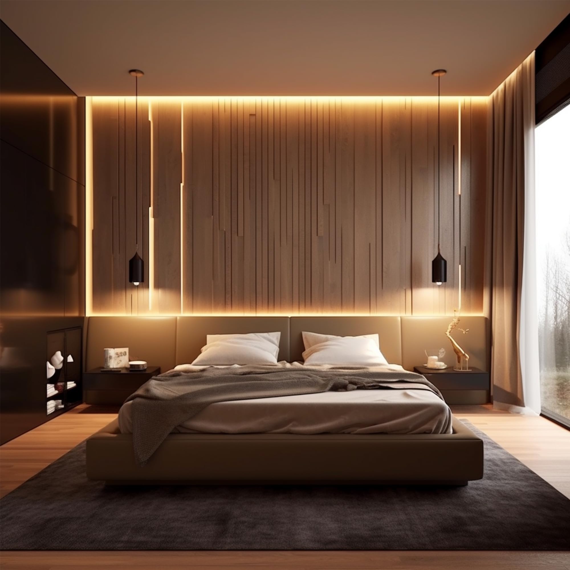 TTWAY Tira LED COB 20m, Tira LED 2700K con Fuente de Alimentación, Control Remoto, 384LEDs/M, DC24V, CRI 90+, 8mm Ancho, Tira LED Blanco Calido Regulables para Decoración del Hogar (2x10m)