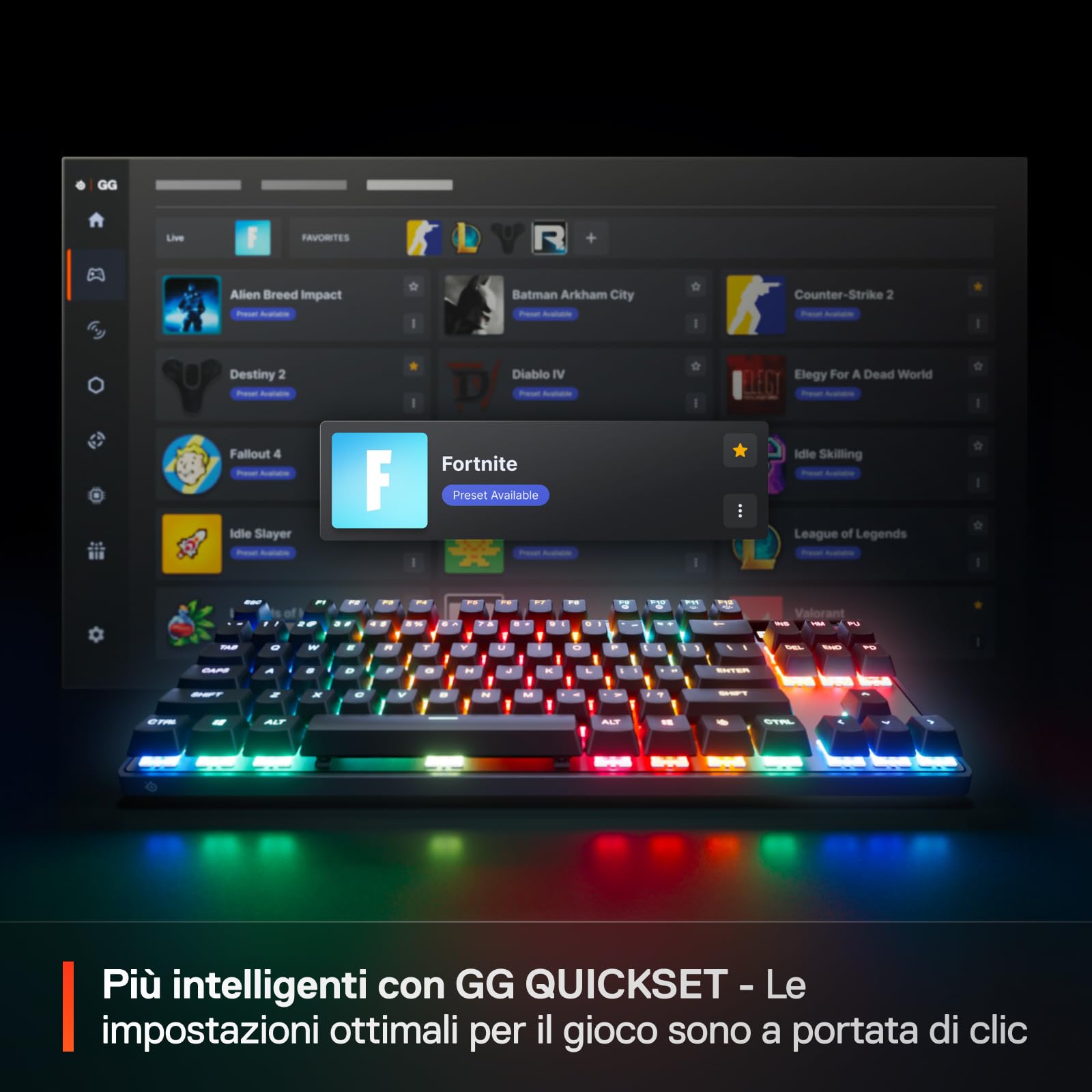 SteelSeries Apex Pro TKL Wireless Gen 3 Tastiera Wireless Gaming - HyperMagnetic OmniPoint 3.0 switch - Attuazione regolabile - Innesco rapido - Tocco rapido/SOCD - OLED - RGB - USB-C - UK QWERTY