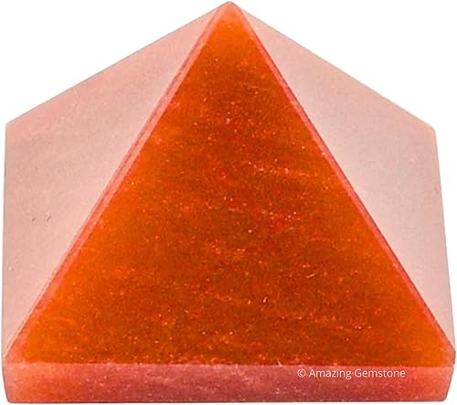 Miniatura 357 de Amazing Gemstone White Agate Snow Quartz Pyramid Crystal Healing Stones - 1" Great Pyramid Figurine of Natural Stone Pyramid for Meditation, Reiki