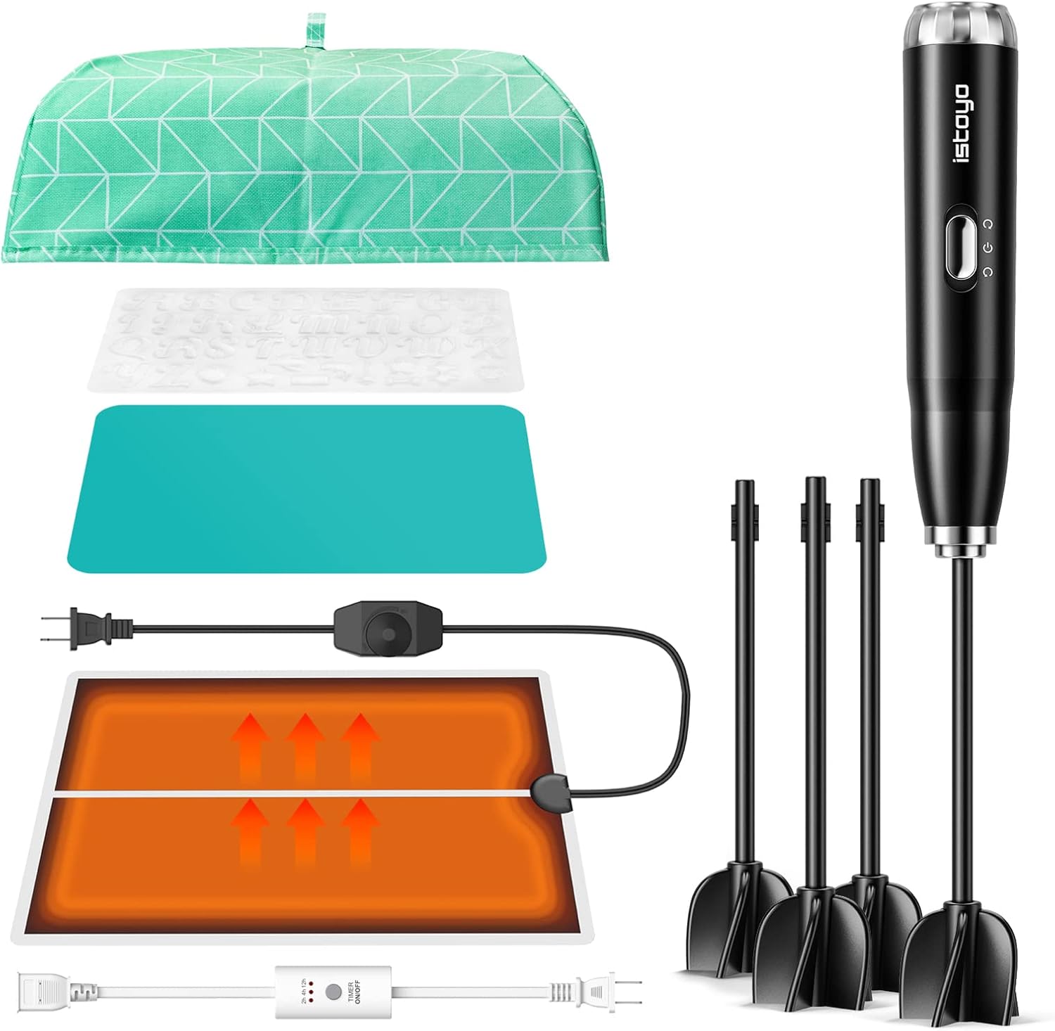 ISTOYO Resin Mixer with Resin Heating Mat