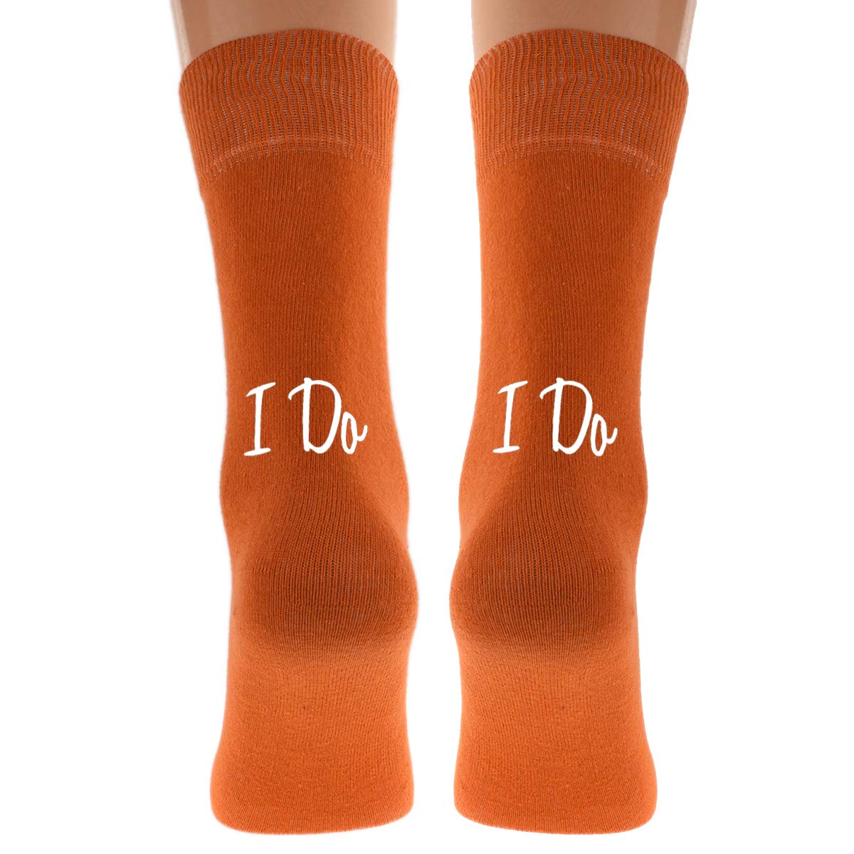 GTR-Prestige Giftware Fun & Romantic I Do Mens Wedding Socks UK Size 5-12 (Burnt Orange)