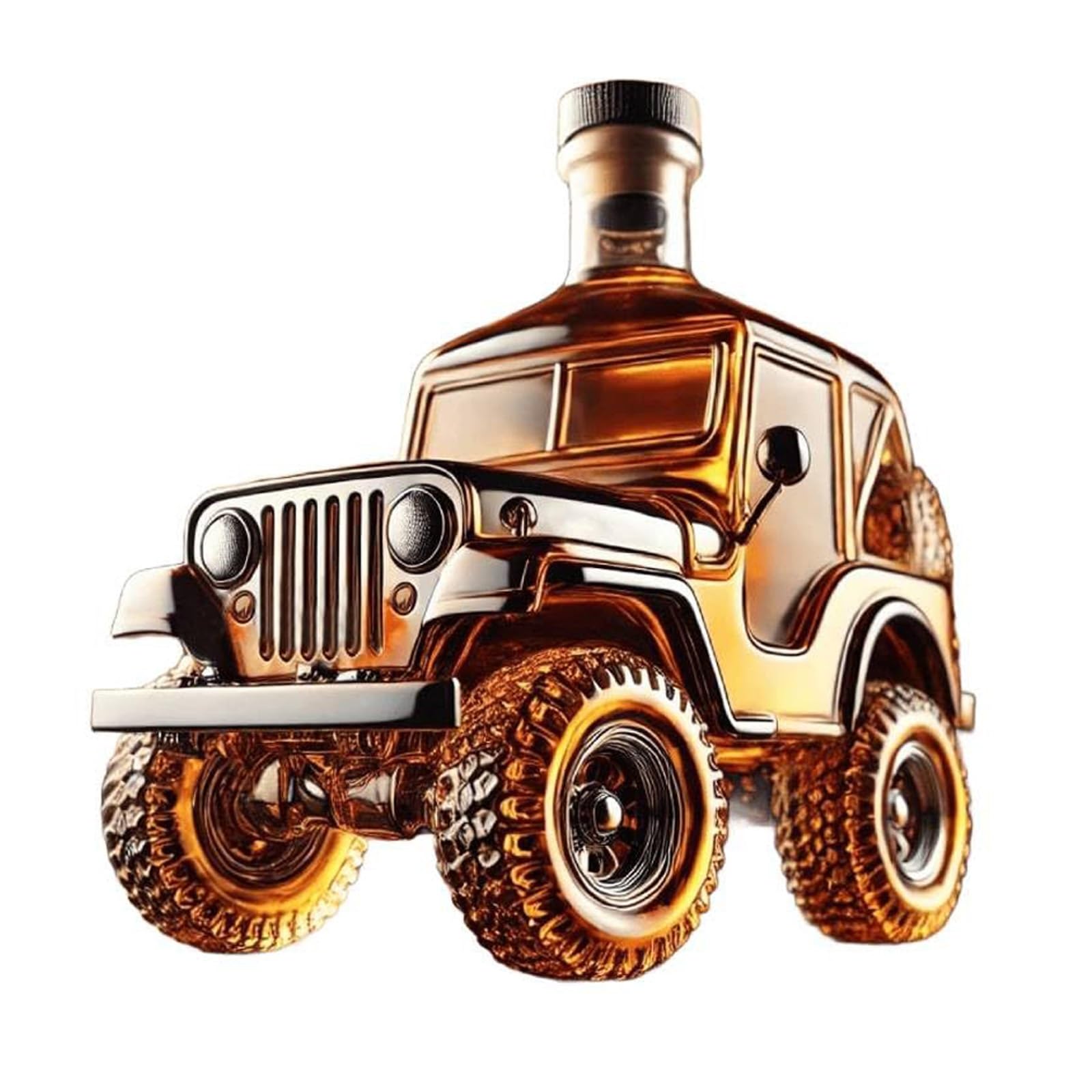 DJMAW Whiskey Decanter, Funny Truck Whiskey Decanter, Car Whiskey Bottle, Vintage Car Shaped Whiskey Decanter, Vintage Car Decanter For Whiskey Lovers, Home Bar Decoration(A)