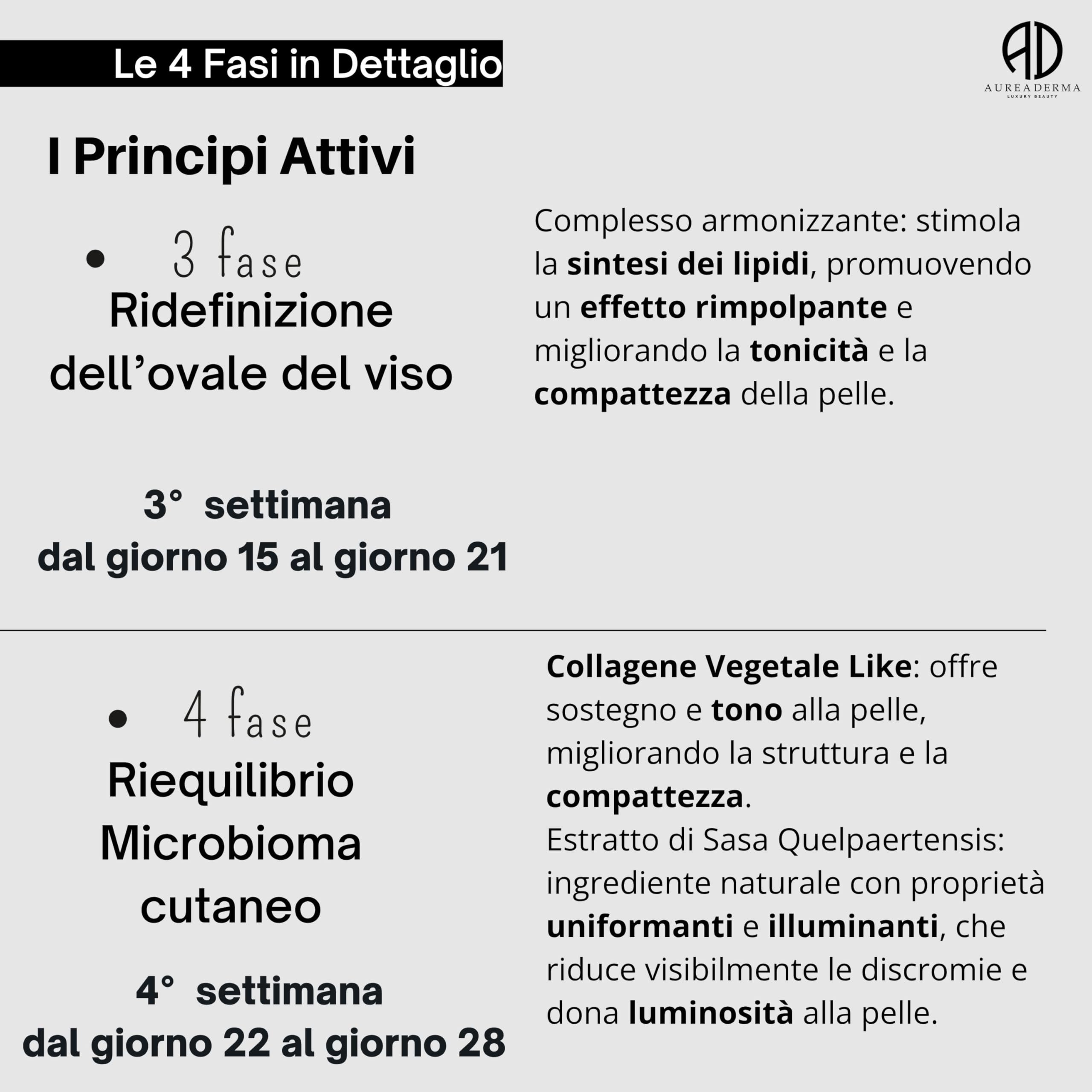 Crema viso antirughe 4 fasi in 1 con Collagene Vegetale, Alghe, AHA Naturali e Oxygen Complex – Trattamento Lifting e Illuminante – REGENESIS By AUREA DERMA – 50 ml