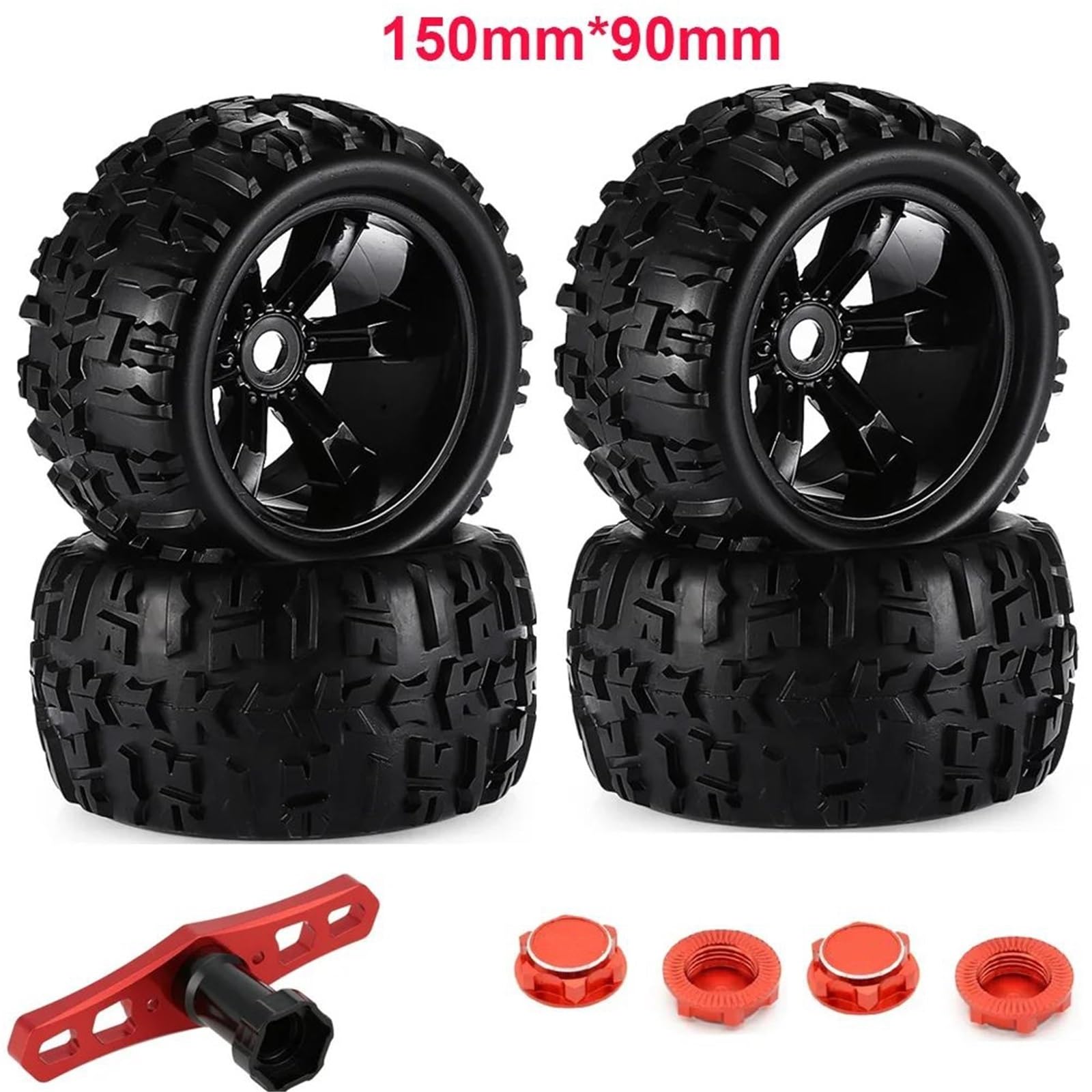 Ruedae Neumáticos Camión para JLB para Cheetah para Monster 1/8