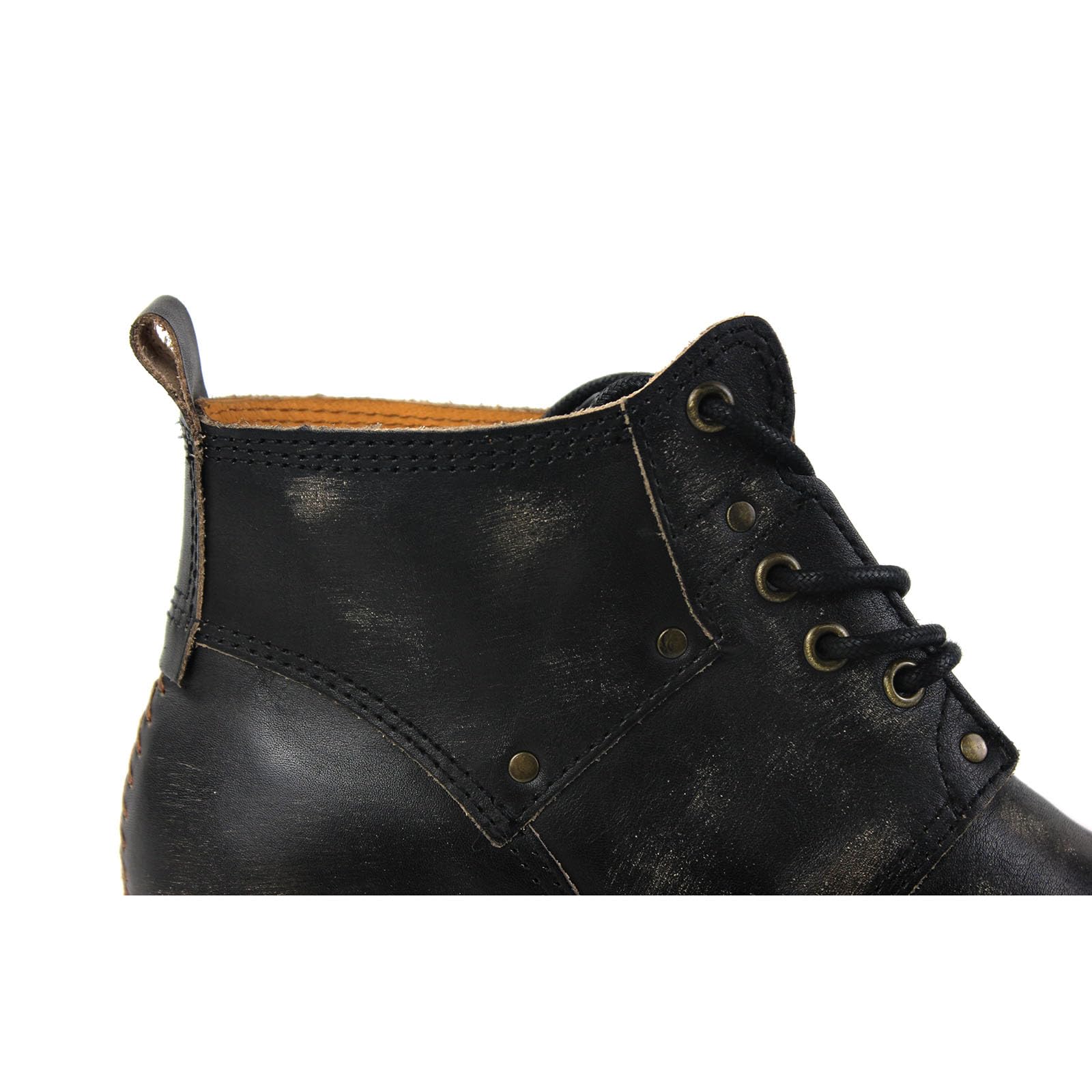 OSSTONE Mężczyźni Buty Zimowe Prawdziwa Skóra do Kostki Bojowe Kamuflaż Chukka Boots OS-6015-1-B-R
