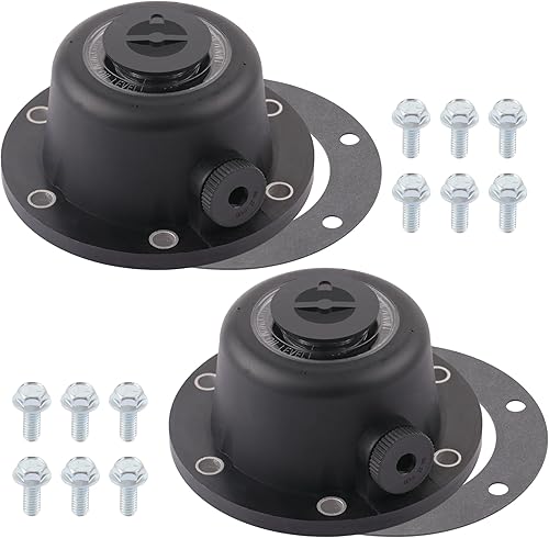 Miniatura 10 de 343-4024 Tapacubos de Remolque Compatibles con Stemco, 3434024 Tapa de Cubo de Aluminio para Eje de Remolque con 2 Tapones de Goma y Juntas Extra 2