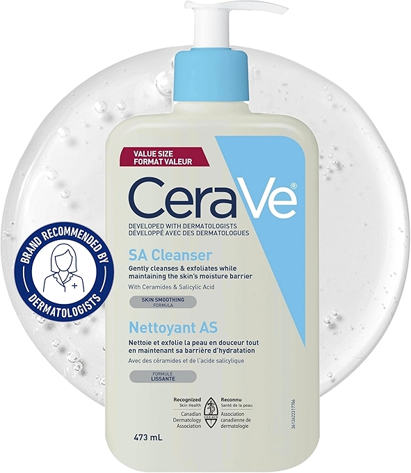 CeraVe Salicylic Acid Cleanser for Smooth Skin
