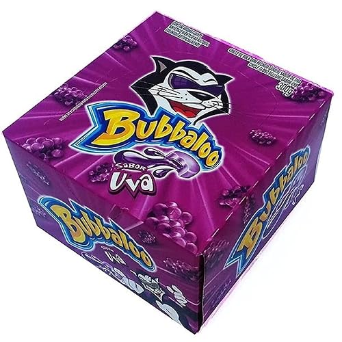 Bubbaloo - Goma de mascar sabor a uva Uva 1058oz 60 unidades