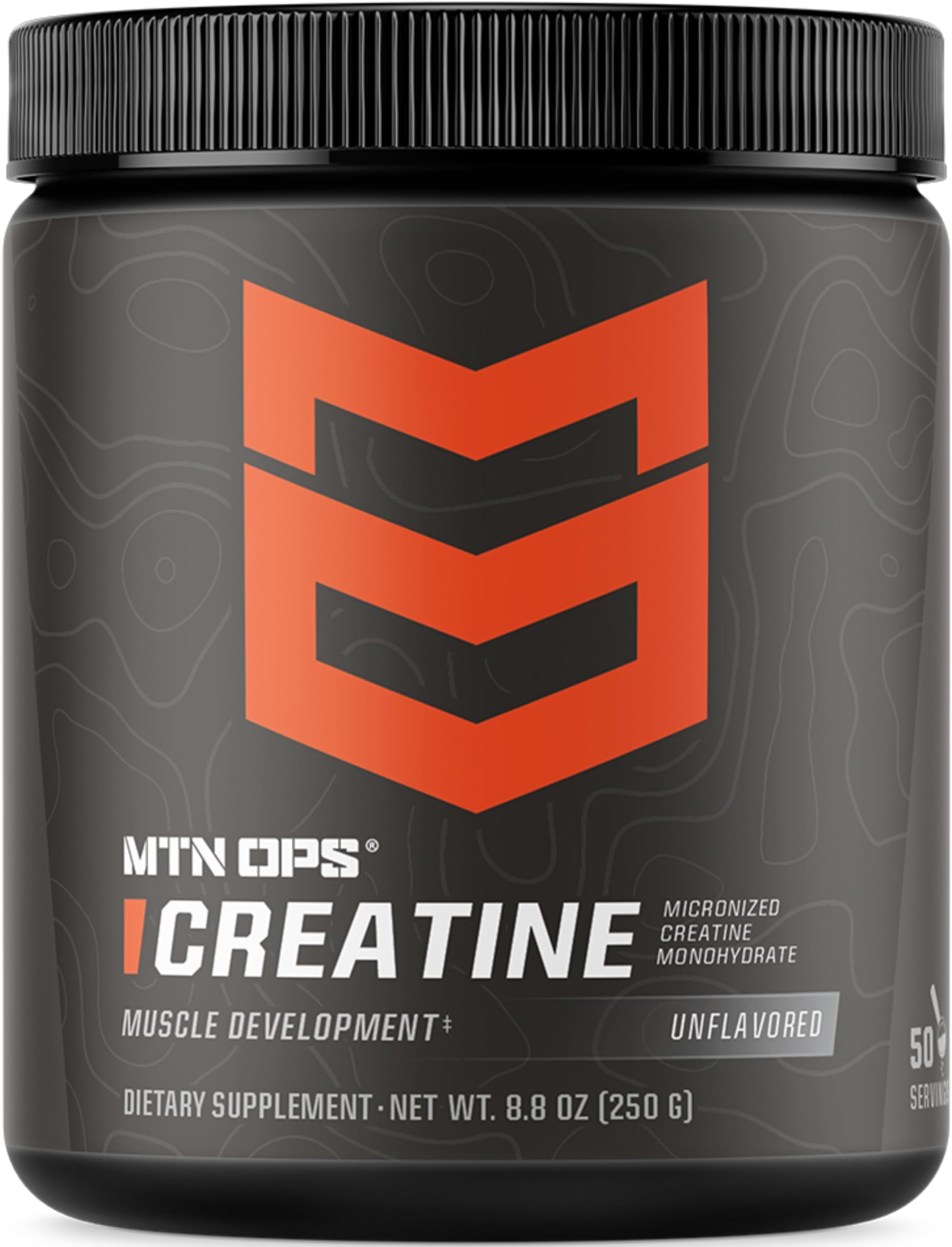Micronized Creatine Monohydrate Powder – Unflavored 5 g per Serving, 50 Servings – Pure Creatine for Muscle Recovery & Strength Training