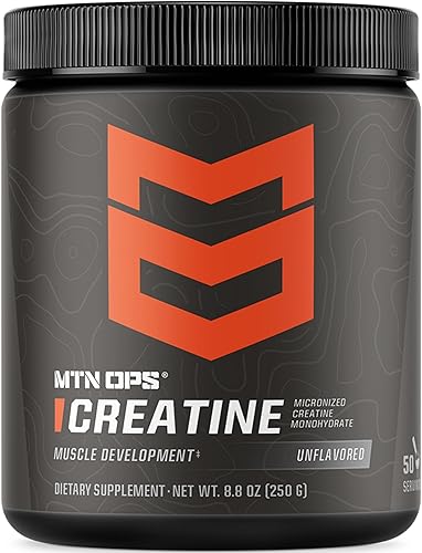 Miniatura 1 de MTN OPS Polvo monohidrato de creatina, sin sabor, 50 tina de servir - 100% puro micronizado para masa muscular, fuerza y potencia