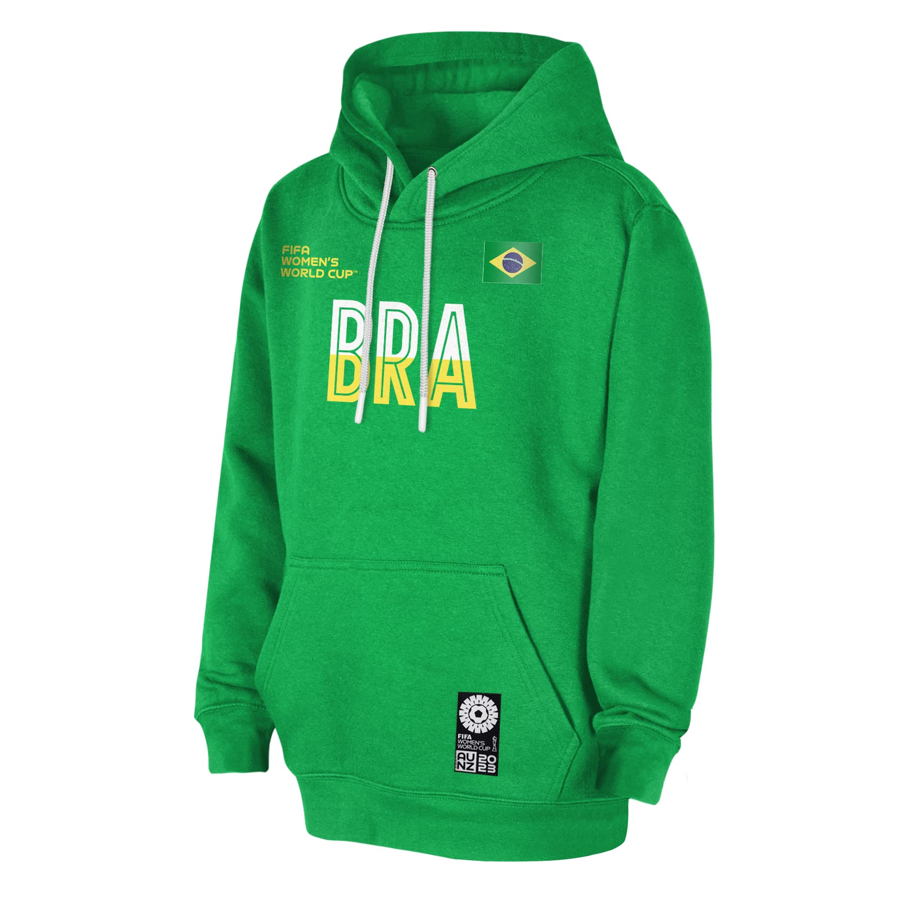 FIFA Unisex Official 2023 Women's Football World Cup Adult Team Hoodie, Brazil Hooded Sweatshirt (pack of 1)