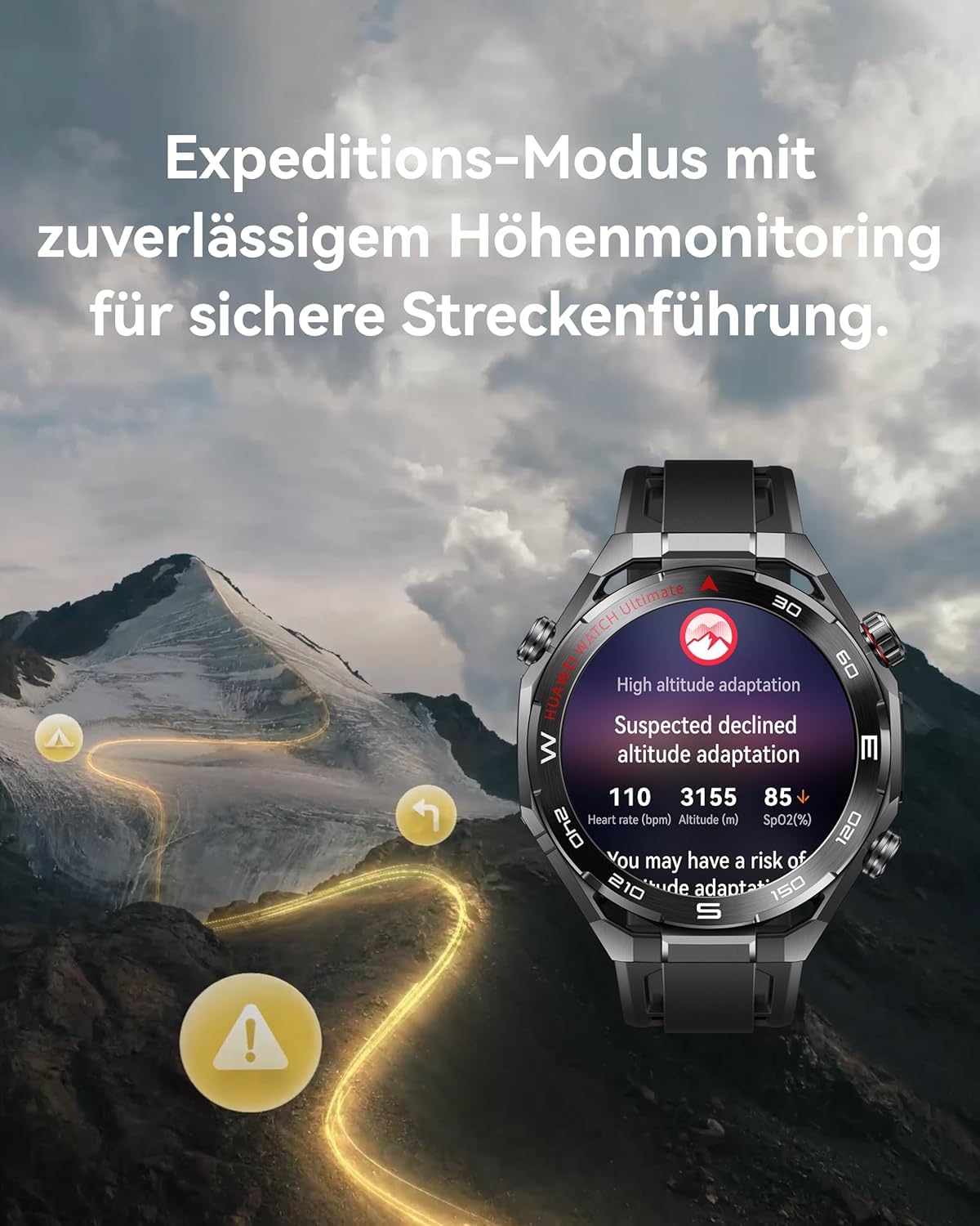 HUAWEI Watch Ultimate 2 Smartwatch, Grün | Profi-Golf, 150m Tauchen, Sonar-Unterwasserkommunikation, X-TAP, eSIM-Anrufe ohne Handy, Dual-GPS, für iOS/Android