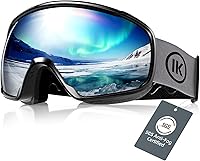 InnerKing OTG Ski Goggles SGS Approved Anti-Fog Over Glasses Snowboard Goggles for Adults Youth Men Women