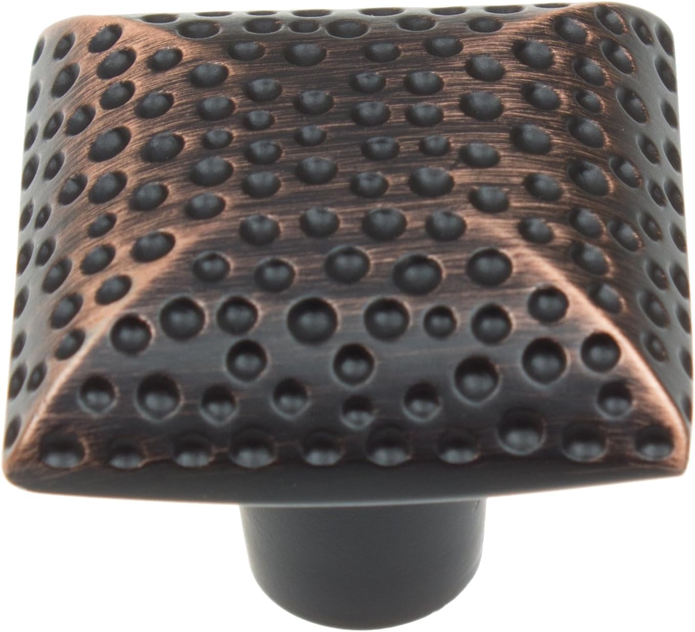 GlideRite Hardware 911032-ORB-1 Type Hooks Hammered Cabinet Knob, 1.25", Oil Rubbed Bronze Finish