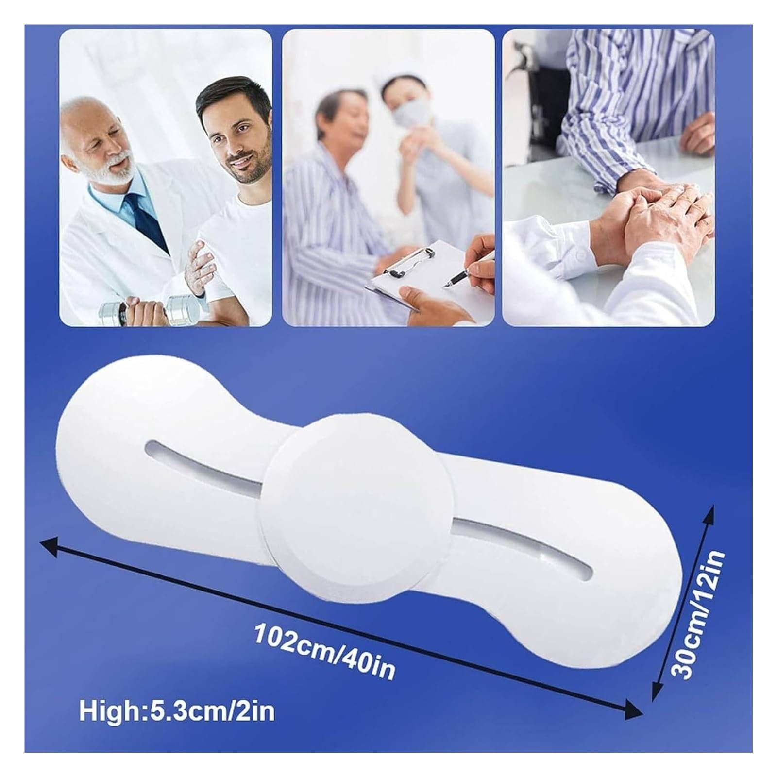 Tabla de transferencia for silla de ruedas con disco deslizante-102cm | Polímero robusto, transferencia guiada 360, de cama a silla, personas movilidad reducida, deslizamiento suave sin esfuerzo