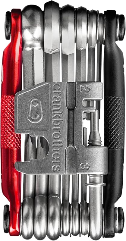 Crankbrothers Multiherramienta M 19 Negro Mate Rojo | herramientas-multifuncion-para-bicicleta