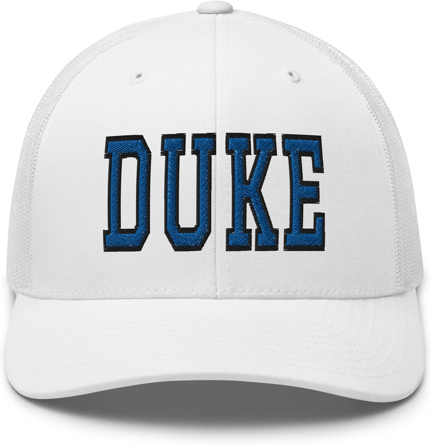 NG Duke Curverd Bill Embroidered Trucker Hat Mid Crown Adjustable Cap