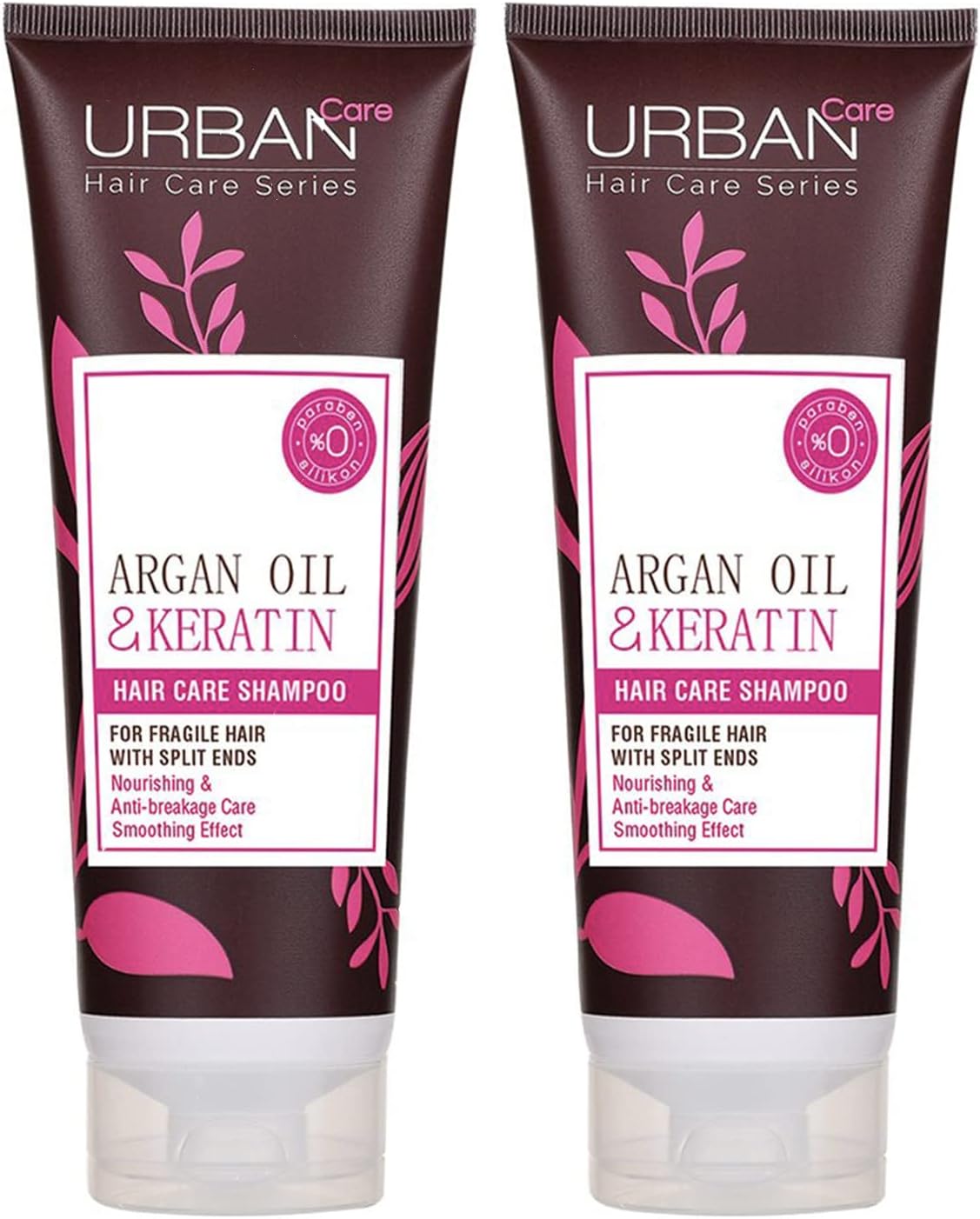 Urban Care Argan Oil & Keratin Nourishing & Anti-Breakage Hair Care Shampoo, 250ml Duo