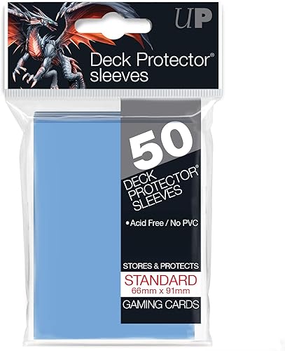 Ultra Pro Cubierta Protector Mangas Tamaño Estándar Azul Claro (82677)