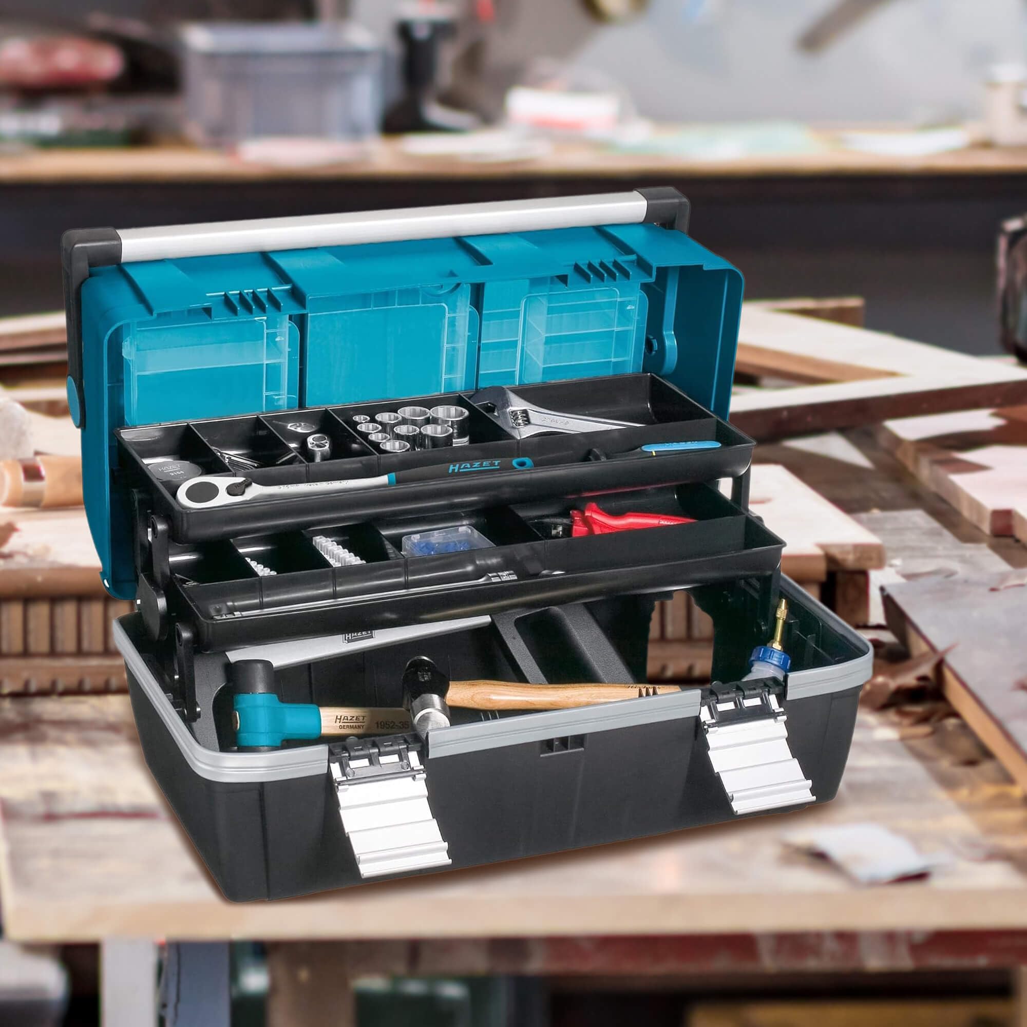 Amazon.co.jp: HAZET(ハゼット) 190L-3 ツールボックス ハゼットブルー 