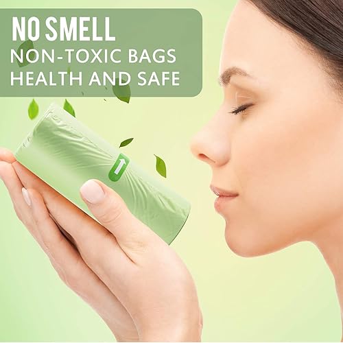 Miniatura 4 de Jaoul Bolsas de basura de 8 galones, bolsas de basura medianas de 0.67 mil, extra fuertes para bote de basura de 30 litros, adecuadas para cocina,